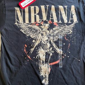 Nirvana short sleeve t shirt black,new with tags